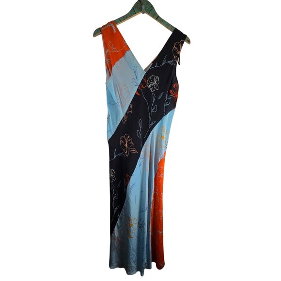 Diane Von Furstenberg Women's Silk Fenelon Print Bias Midi Dress Sz 14 NWOT - Picture 6 of 12
